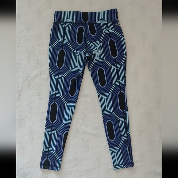 Danskin Athletic Ankle Legging Small(4-6) Blue/black/white patterned. NEW No Tag - Picture 10 of 12